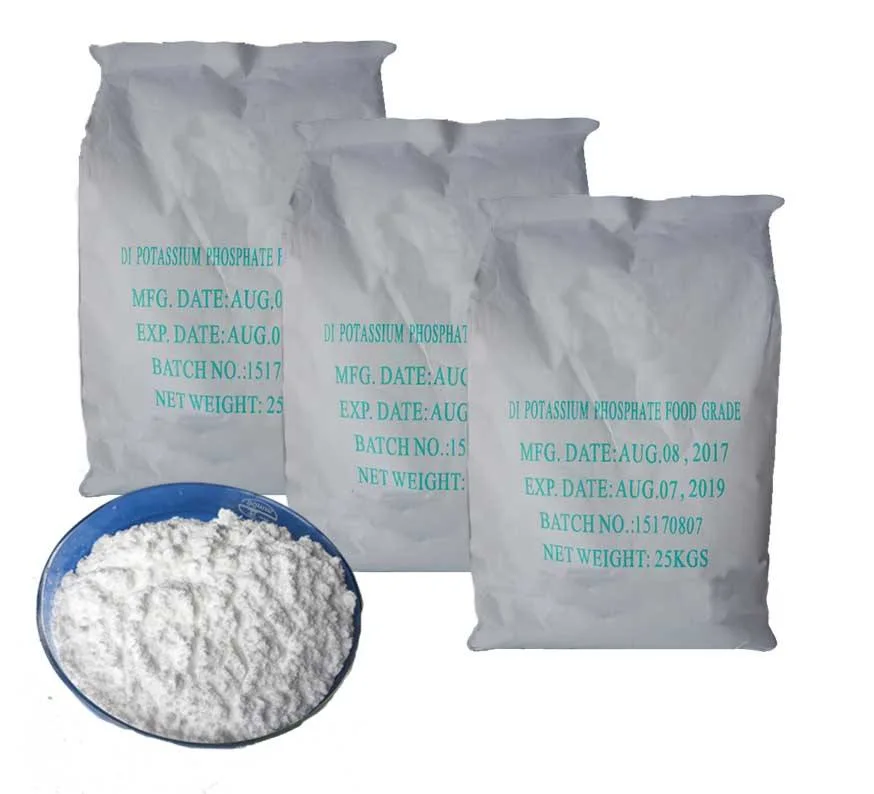 China fábrica de cristal blanco de grado industrial fosfato Powderdipotassium Dkp K2HPO4 el 98%