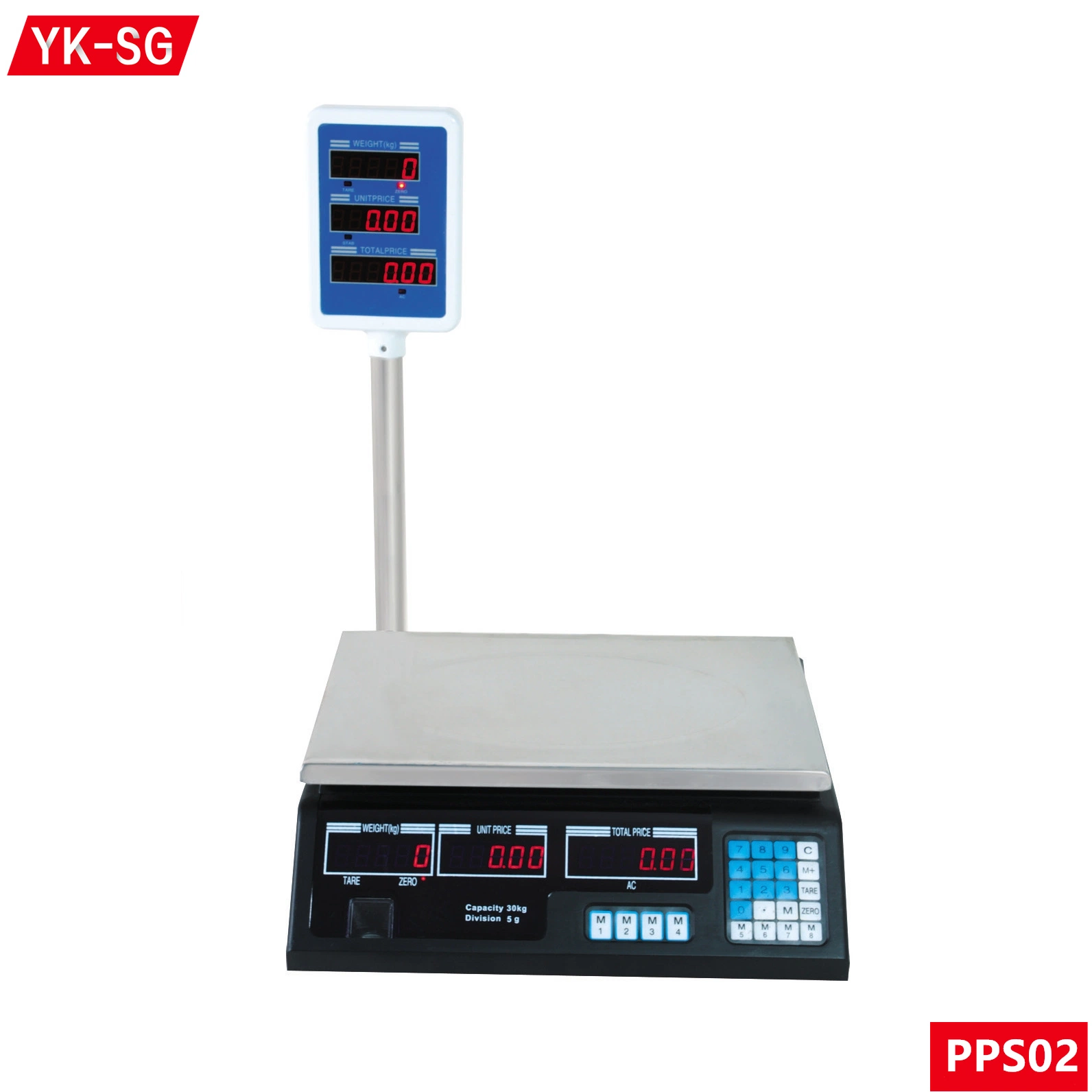 Digital Weighing Scales with Pole LED LCD 30kg 40kg