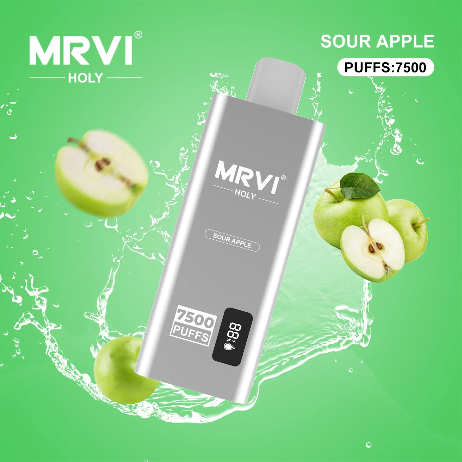 Original Factory Wholesale/Supplier Mrvi Holy 7500 Puffs Disposable/Chargeable Pod vape LED Screen Display Vape Pen