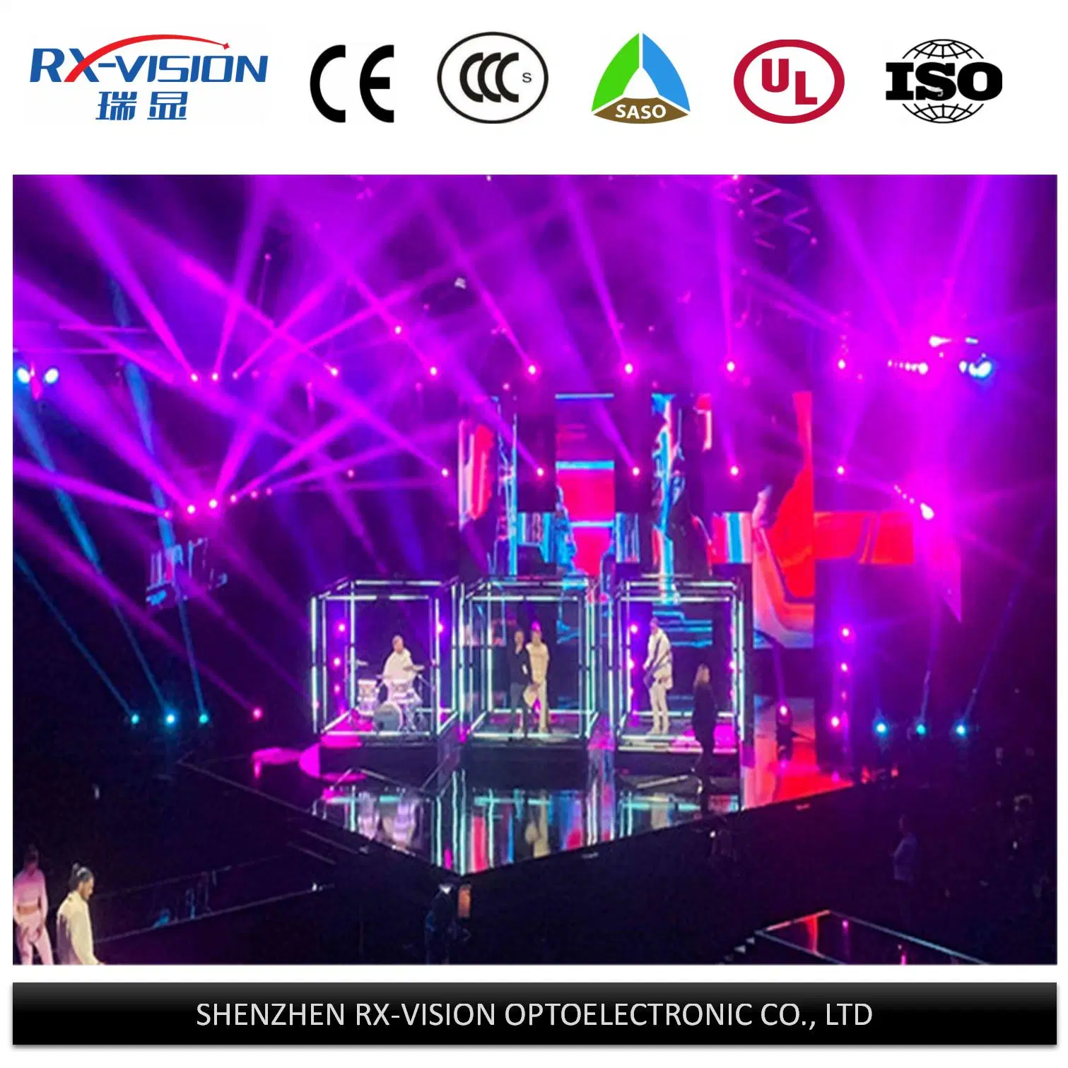 Indoor P2.5 P3.9 P4.8 Rental Display Screen Ecran LED Indoor for Stage