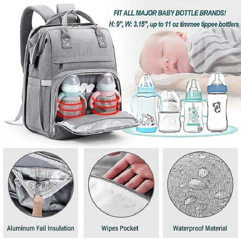 Custom Fashion Multifunctional Outdoor Mummy Backpack Diaper Bag