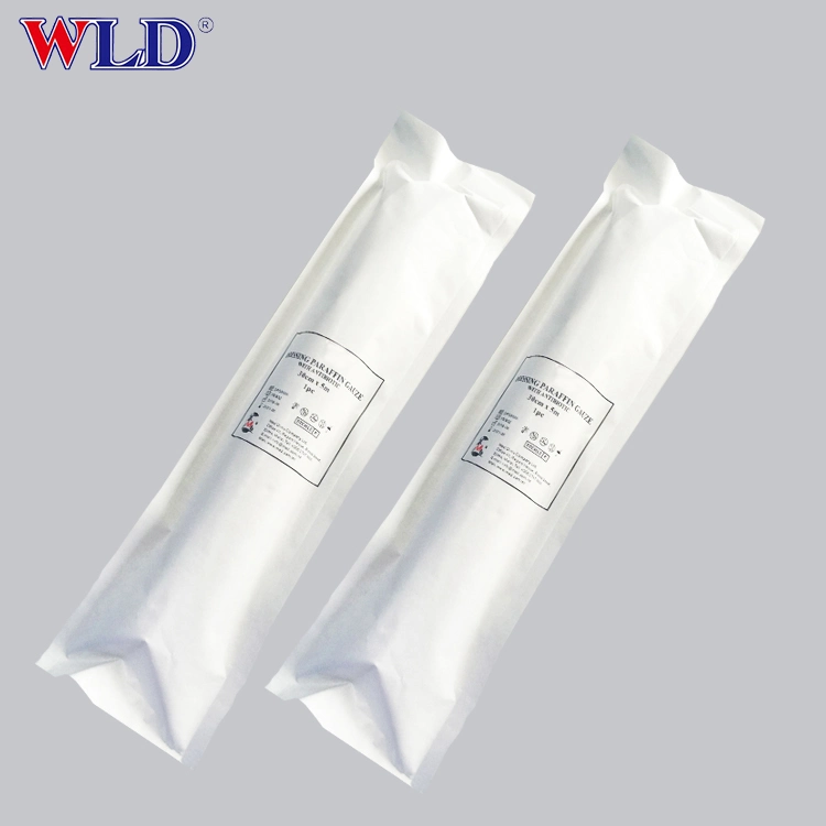 100% Cotton with Logo Printing Sugama, Zhuohe, Wld Blood Bag Paraffin Gauze