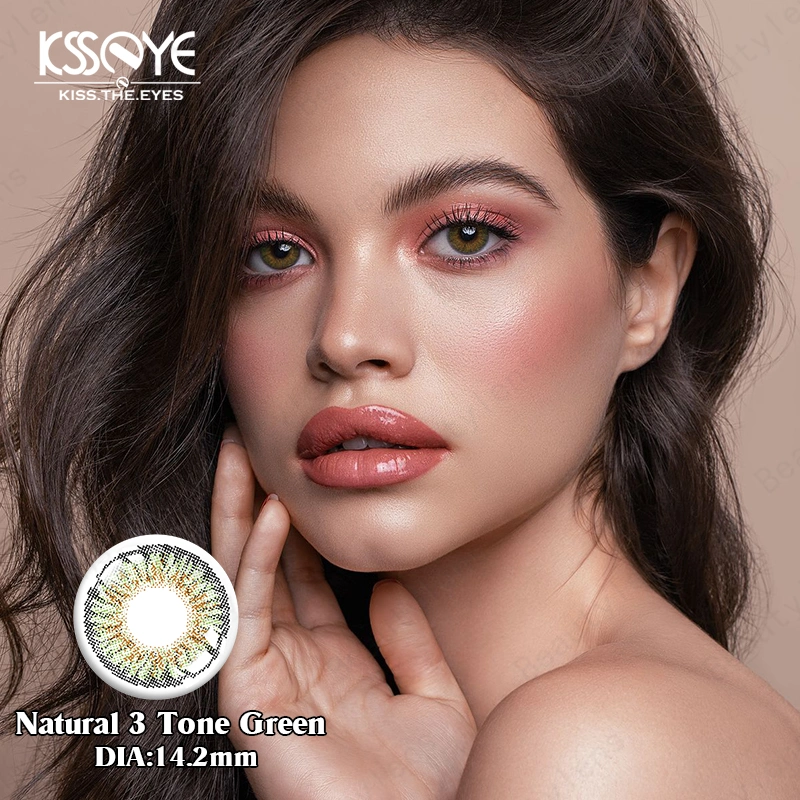 KssEye couleur naturelle utilisation annuelle Contacts lentille prothèse de haute qualité Lentilles de contact pour les yeux