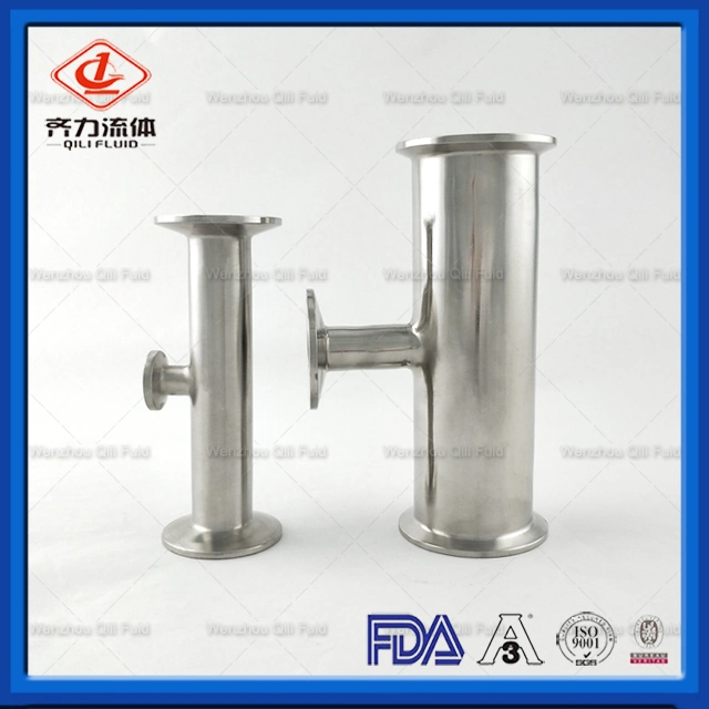 Food Grade Sanitary Stainless Steel Reducing Tee