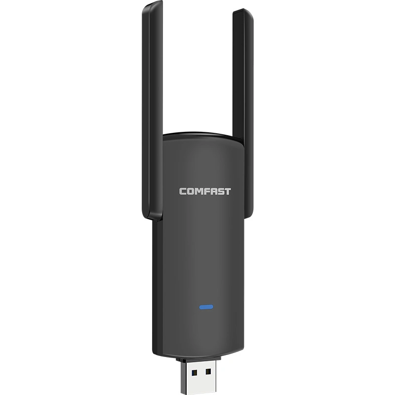 Adaptateur Wi-Fi USB bibande de 1300 Mbit/s, 2,4 GHz et 5,8 GHz pour ordinateur portable sans fil Clé électronique