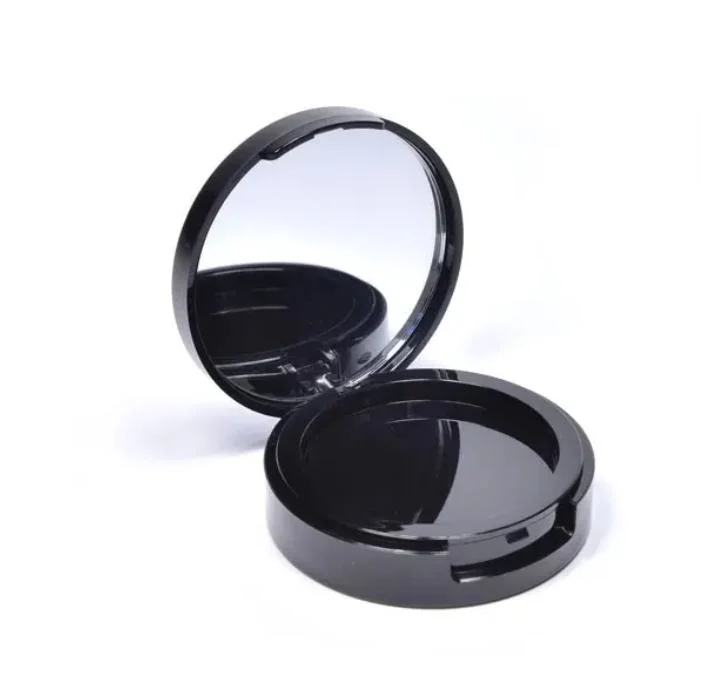 Vider les produits cosmétiques à l'emballage compact unique de la poudre de maquillage de cas Cas avec miroir