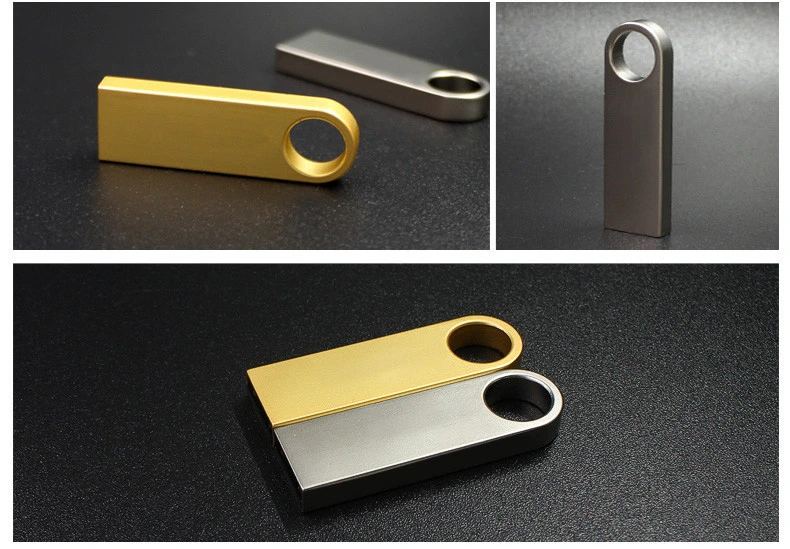 New USB Flash Pen Memory Stick Key Drive U Disk Gold S 9