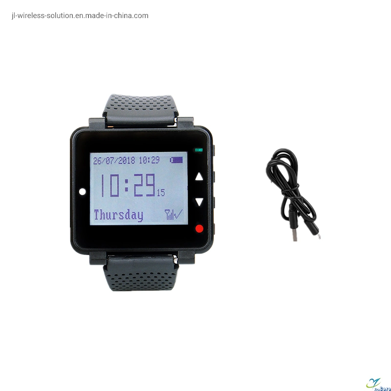 Full Restaurant Range wireless Service System Frequency Wrist Receiver for Waiter Waitress