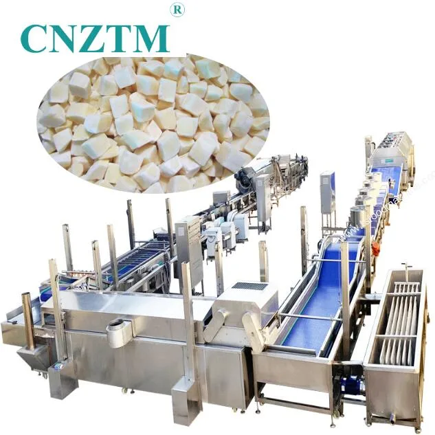 500-1000kg/H Frozen Carrot French Fries Root Vegetables Processing Line Machine