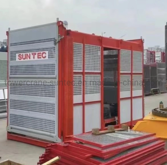 Suntec 2000kg Twin Cage Building Hoist for Materials and Passengers