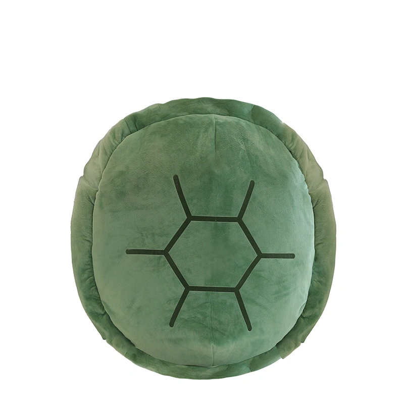 Vente de jouets en peluche douce personnalisés avec une carapace de tortue, un oreiller en peluche qui peut être porté.