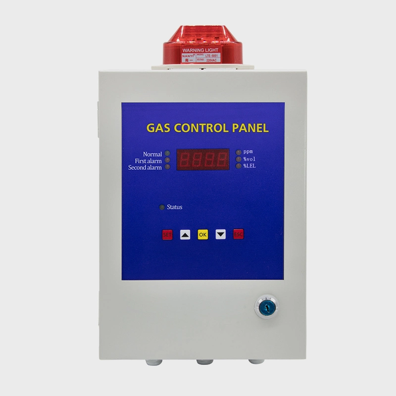 Fija precio de fábrica del panel de control de alarma del detector de gas