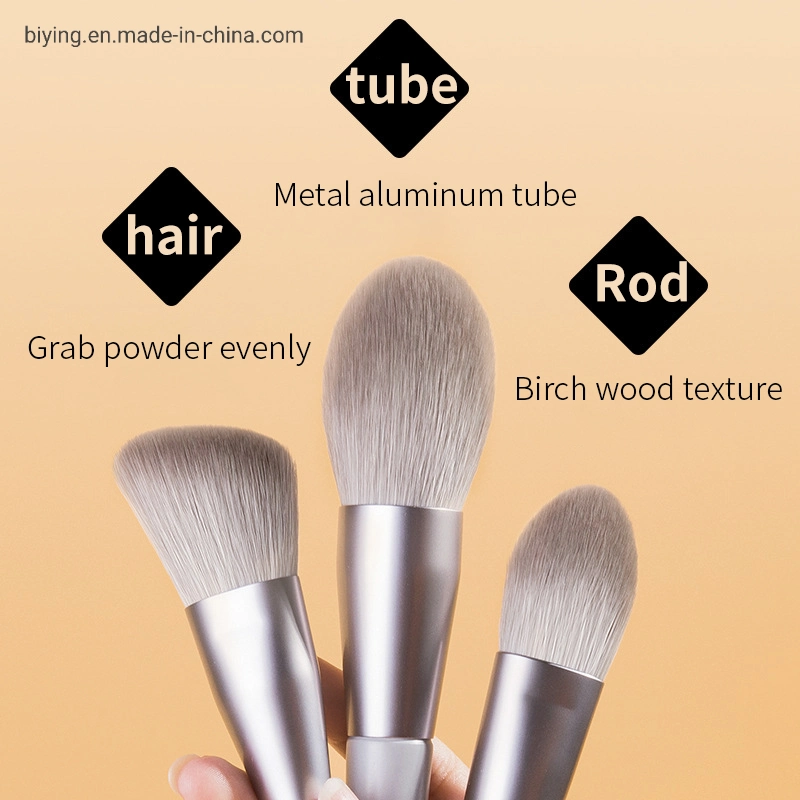 8 PCS Wholesale/Supplier Private Label Cosmetic Custom Professional Makeup Brushes Kit Eye Face Luxury Makeup Brush Set with Bag