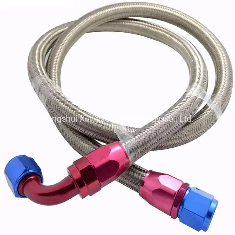 SAE J1532 Oil Cooler Hose Nylon Braided Synthetic CPE Rubber Tube 304 Stainless Steel Auto Motorcycle High Pressure Hydraulic