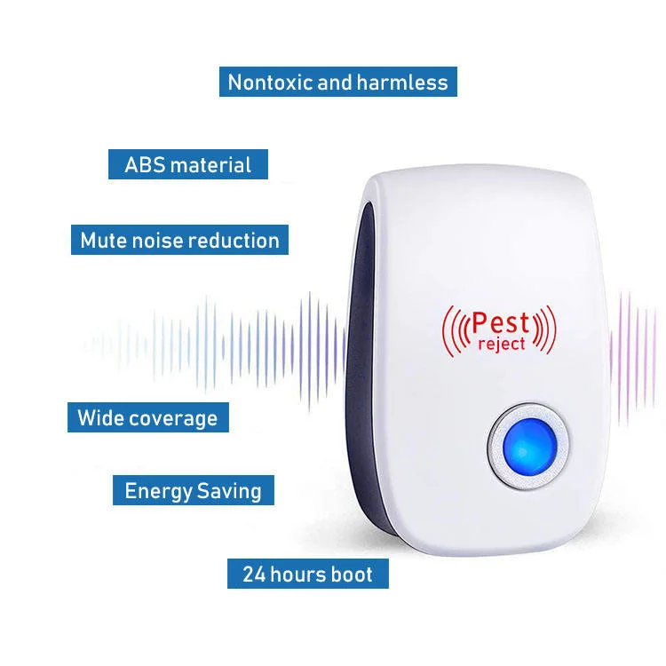 Pest Repeller ultrasónico Plug-in el control de plagas de mosquitos Repeller Indoor