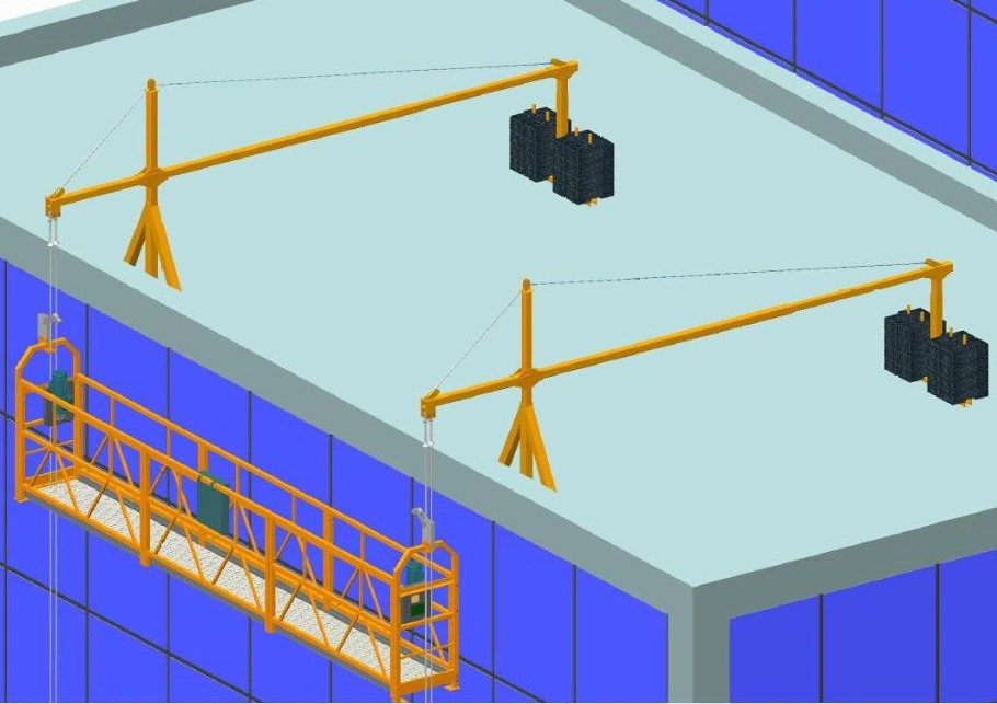 Zlp galvanizados Venta caliente eléctrica temporal para la construcción de la plataforma limpieza