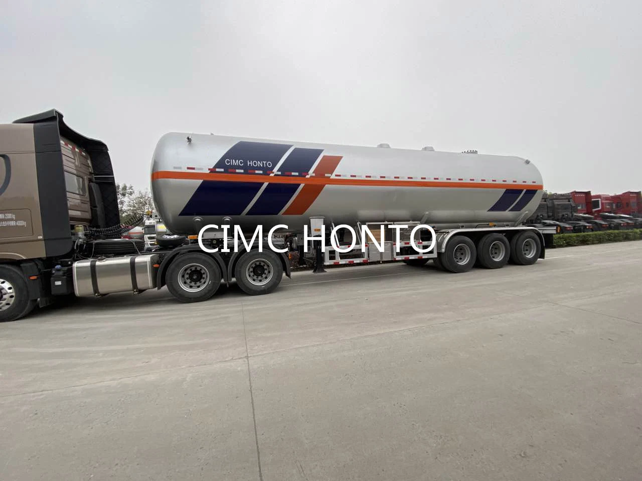 54cbm 62cbm LPG Transport Sattelzug Gas Tanker zum Verkauf