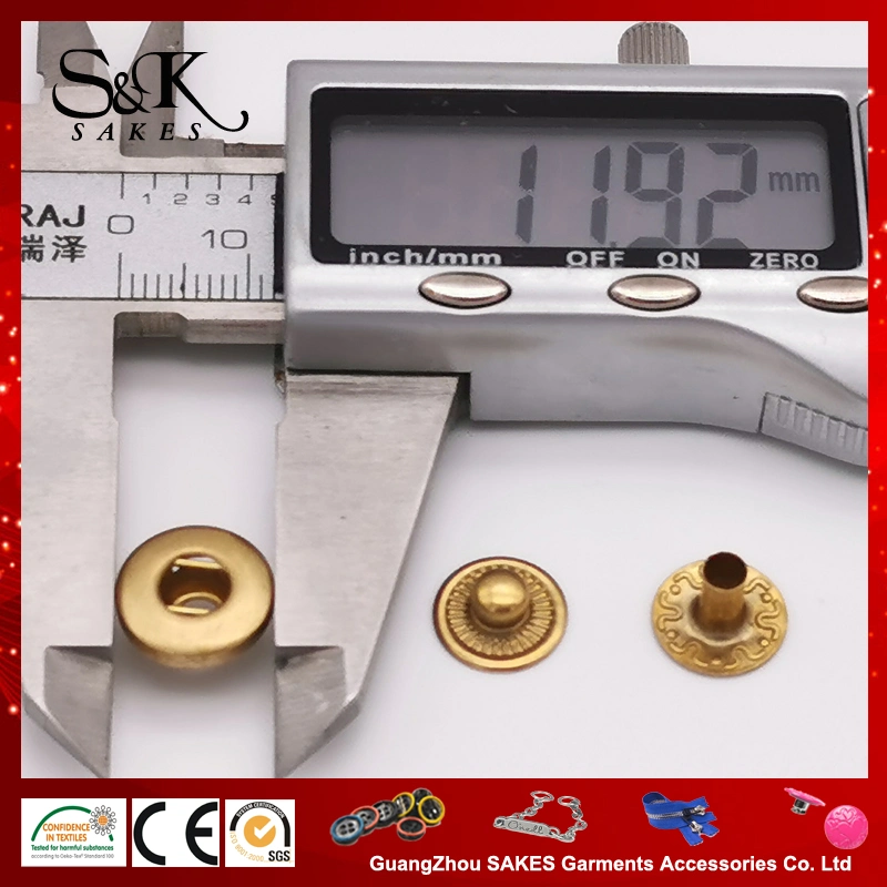 Wholesales 12mm & 14mm Brass Quality Snap Button Under 3 Parts