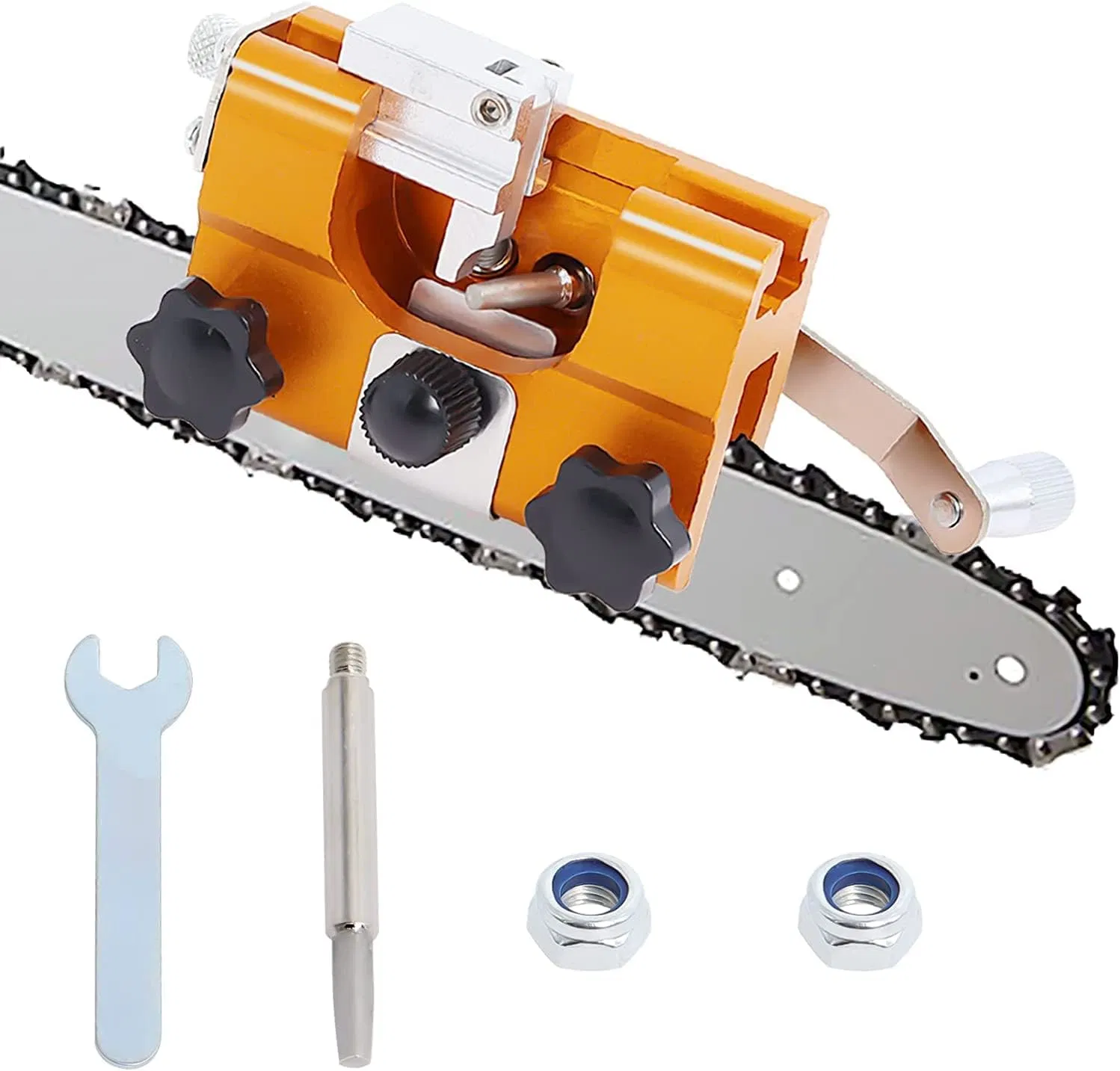 Manual Aluminum Chainsaw Sharpener Kit Portable Chainsaw Chain Sharpener Jig Portable Chain Saw Sharpener Tool Set