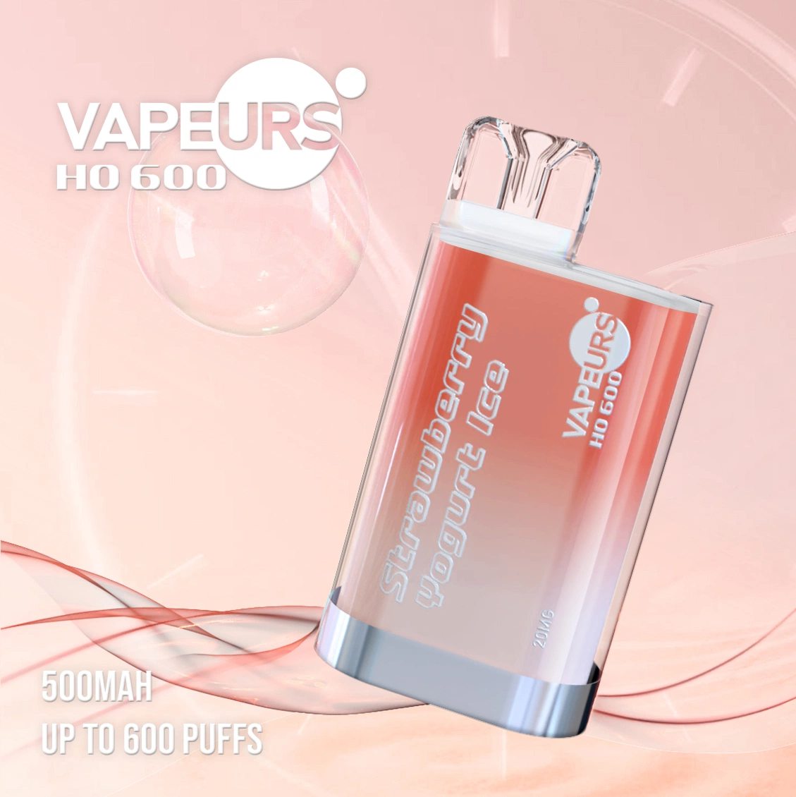 بار كريستال من قبل Vapeurs Ske &amp; AMARE Crystal One Bar لا يمكن التخلص منه Vape Puff Sky 600 أطواق 2 ٪ نيكوتين صندوق الجهاز Vape السجائر الإلكترونية