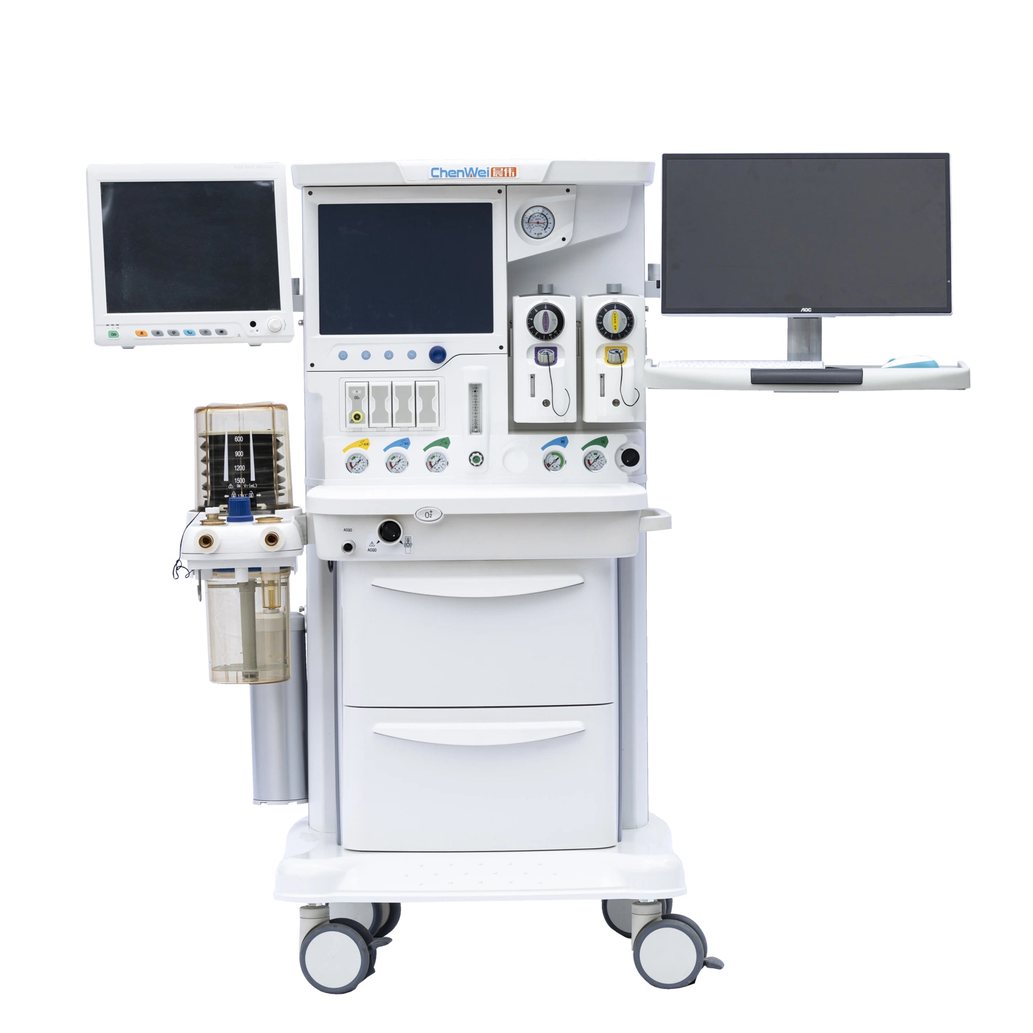 Chenwei Cmw-303 CE Approved Anesthesia Workstation with Electronic Flow Meters