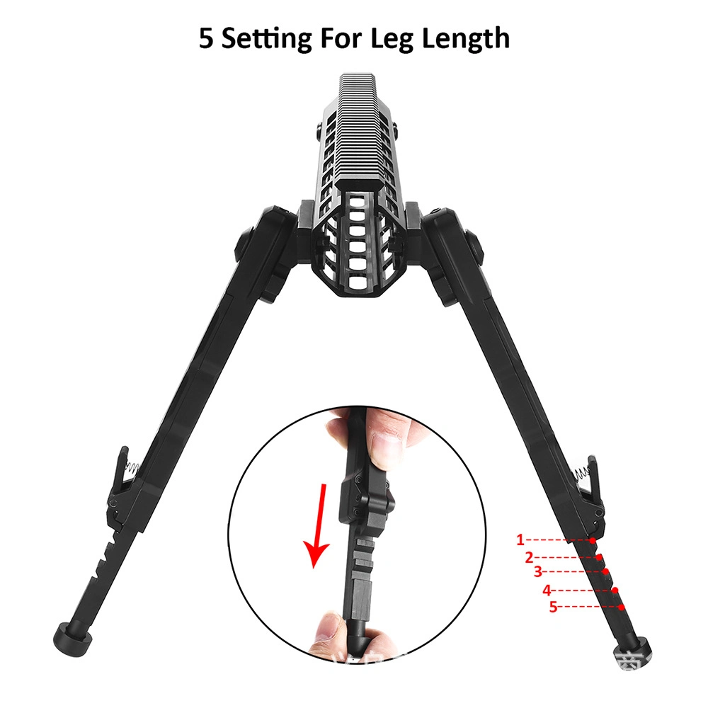 V9 Bipod Swivel Adjustable Qd Rail Mount