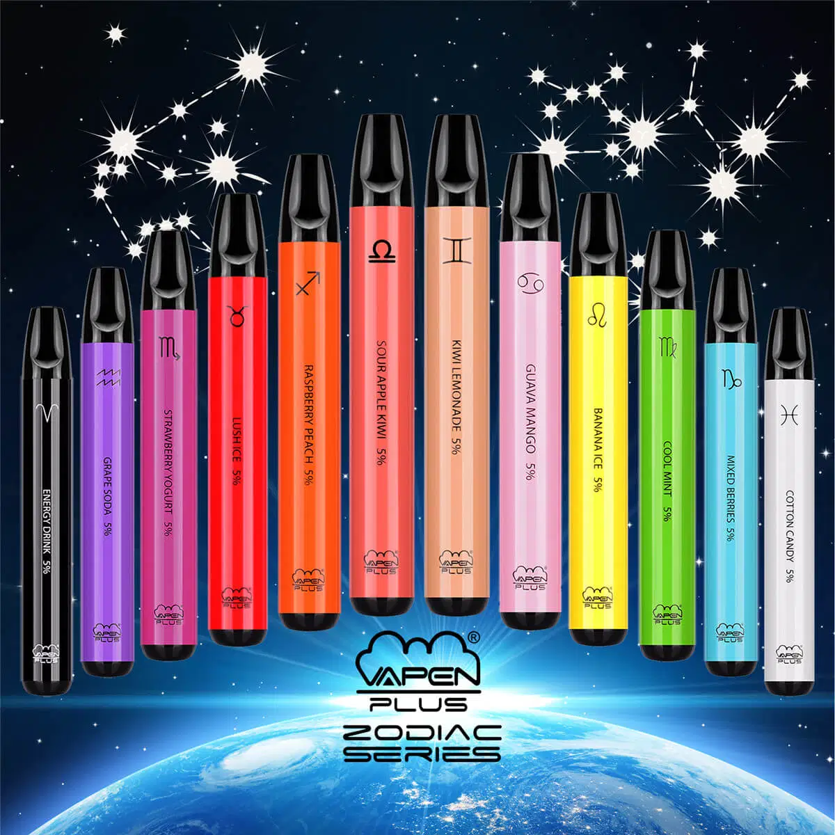 Les saveurs de fruits divers Mini Vape stylo jetable de commerce de gros E Lux 800 bouffées Cigarettes électroniques portables