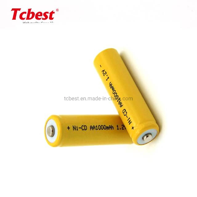 Factory High Power OEM 1.2V AA/AAA Ni-CD Ni-MH 1000mAh Rechargeable Battery for Electric Toy Remote Control Car LED Lamp From Tcbest