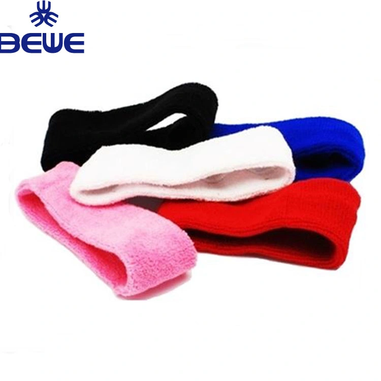 OEM Embroidery Logo Cotton Material Head Sweatband