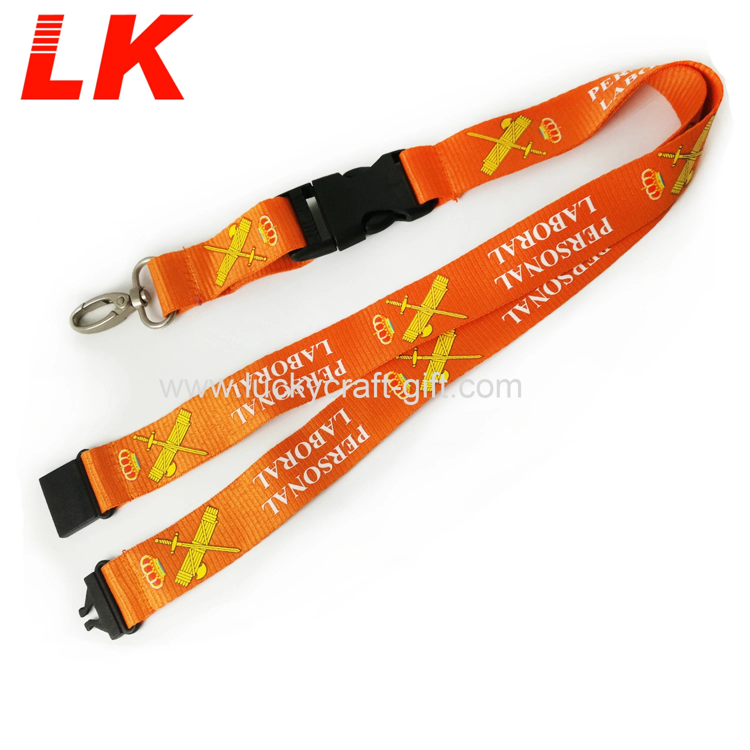 Design Your Own Logo Plain Lanyard for Promotion Gifts