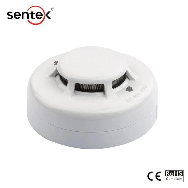 4 Wire Photoelectric Smoke and Heat Detector for Fire Alarm