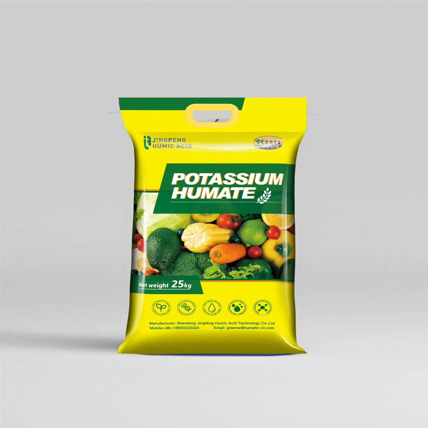 100% Water Solubility Potassium Humate With10% K20 Ceres Certified