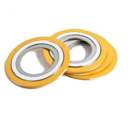 ANSI Class 150lbs 300lbs 600lbs 900lbs 1500lbs DIN Pn6/Pn10/Pn16 GOST / JIS Yellow Carbon Steel with PTFE teflon spiral Wound Gasket