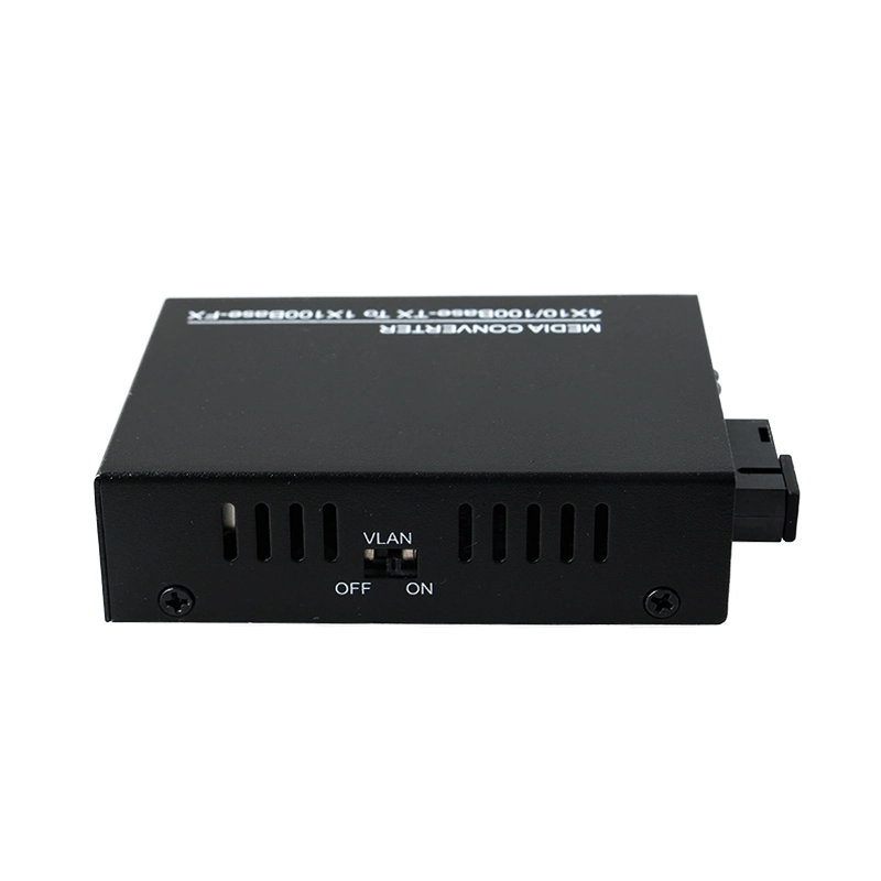 4 RJ45 Port 10/100Mbps Optical Fiber Media Converter Single Fiber Wdm Optical Transceiver (MC1004SC)