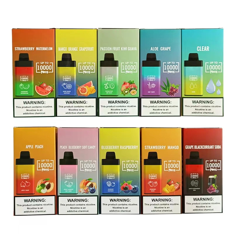 Vapes en Shenzhen OEM ODM Puff Bar Popular marca comercio al por mayor 10kpuff Dispoasble Vape con 10 sabores