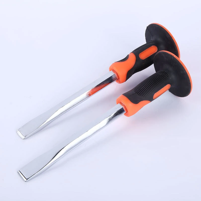 Hardware Tools Construction Special Steel Forging Chisel PVC Handle Masonry Chisel Flat Chisel