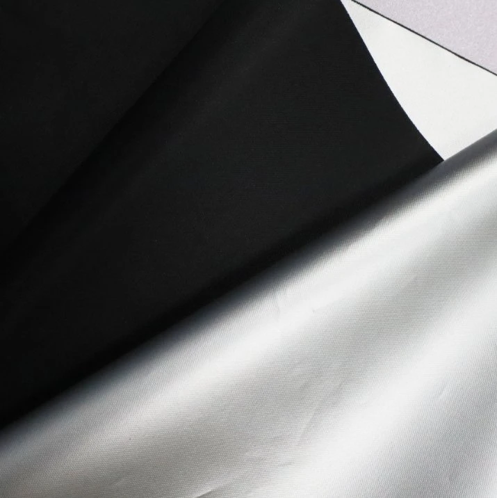 Silver PU Coating 190t Polyester Taffeta Fabric, Umbrella Fabric, Car Cover Fabric