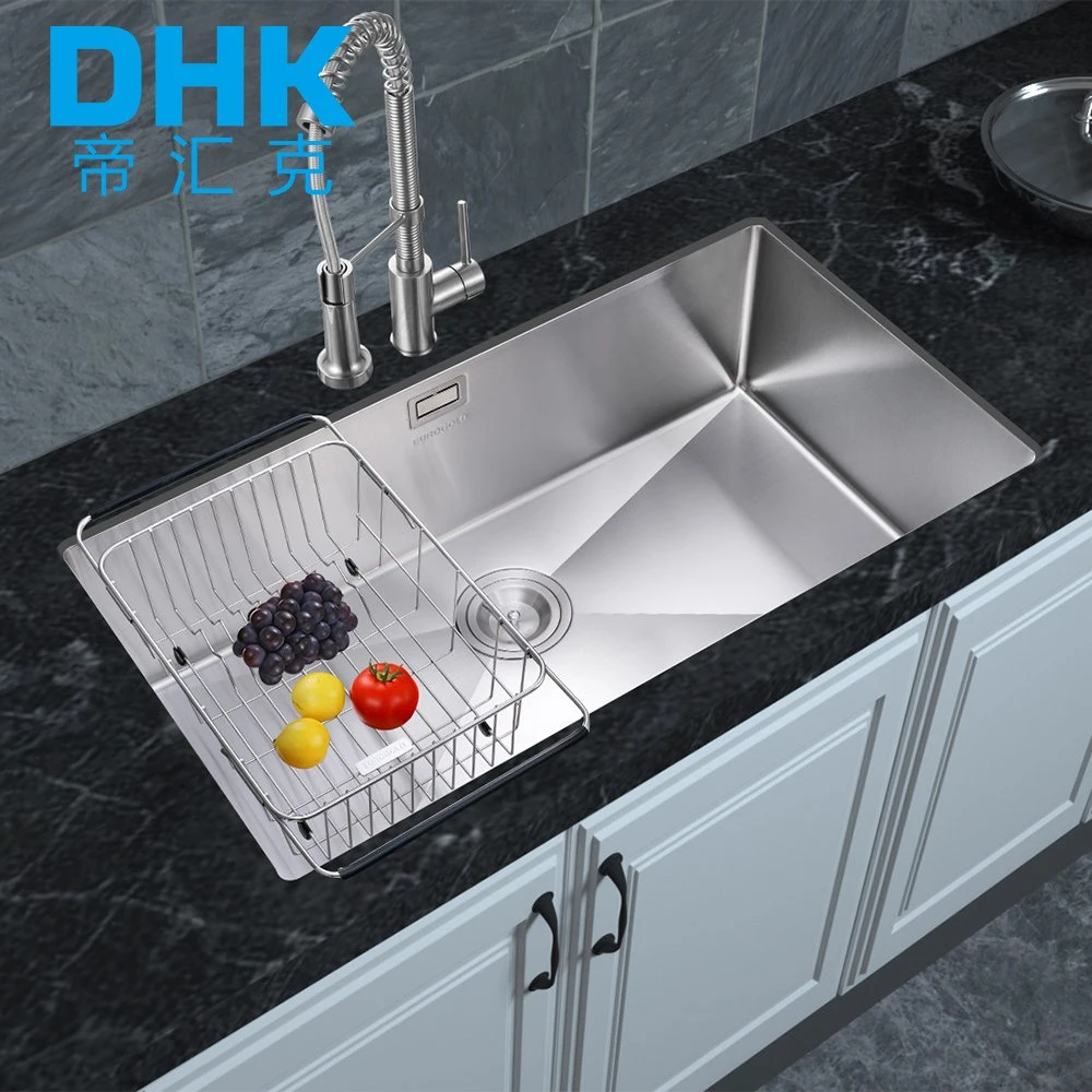 China Wholesale/Supplier Price Nano Black Sink High quality/High cost performance  Stainless Steel Farmhouse Sink Undercounter Bowl Washing Basin Bestme Kitchen Sink