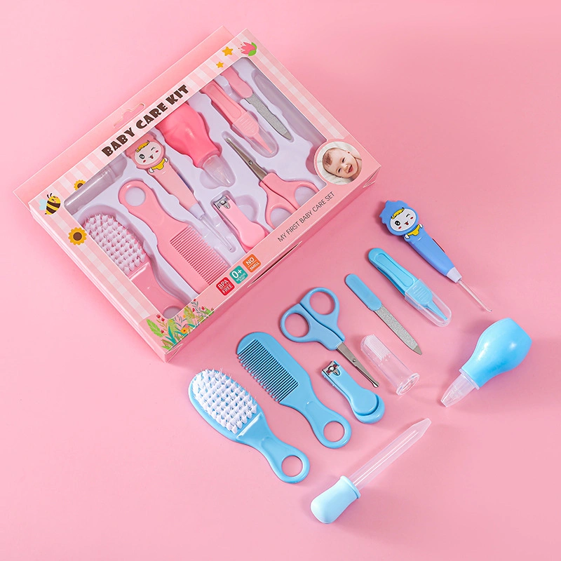 Wholesale BPA Free 10PCS Baby Manicure Kit of Tweezers/Baby Nail Clipper