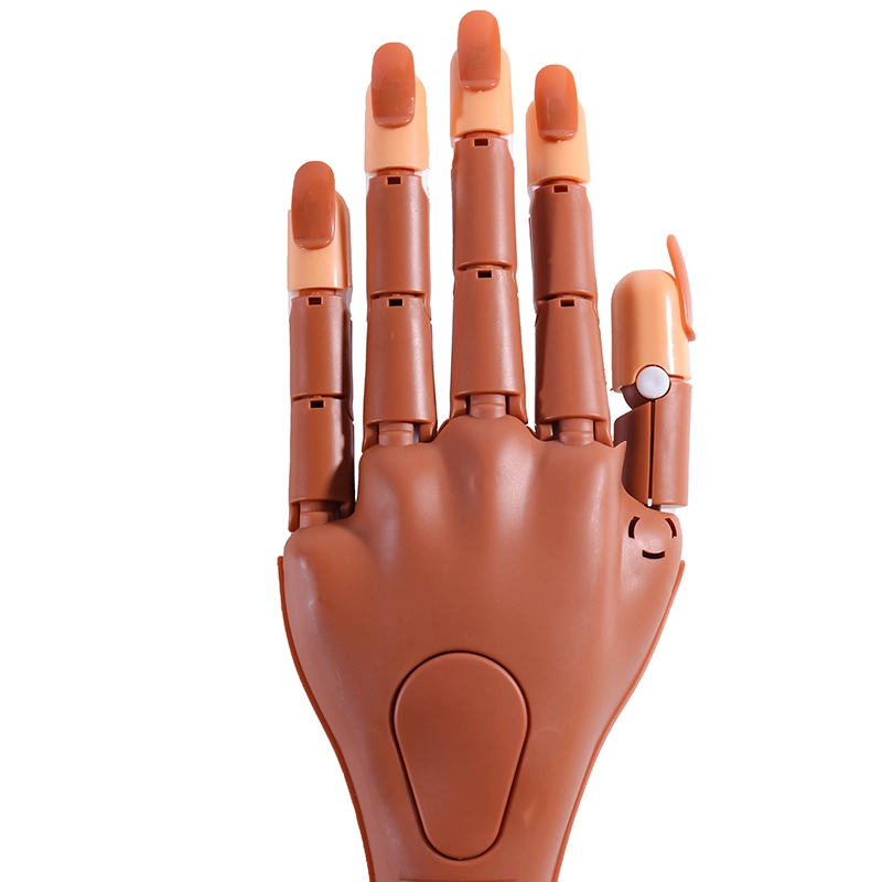 Ferramentas de treino flexíveis de longa prática mão profissional Manicure Ferramentas de treino por grosso de protese Mãos bendable da prática da arte do prego