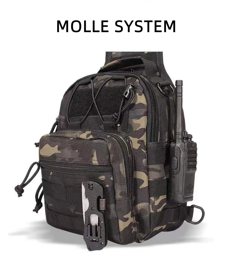 Hot Sale Tactical Outdoor Sling Bag Shoulder Backpack Survival Tool Large Capacity