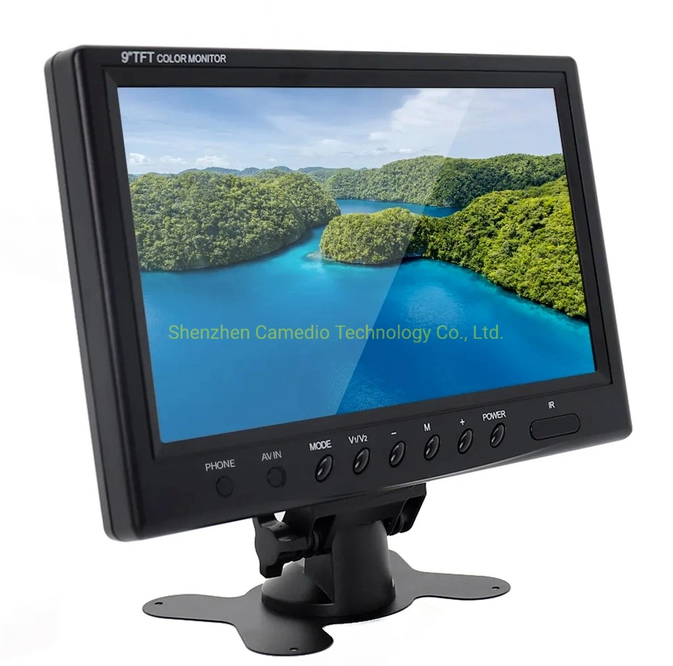 9pulgadas TFT LCD de AV Stand Alone Heavy Duty Truck Van Bus Coche 24V Monitor con el Soporte de hardware