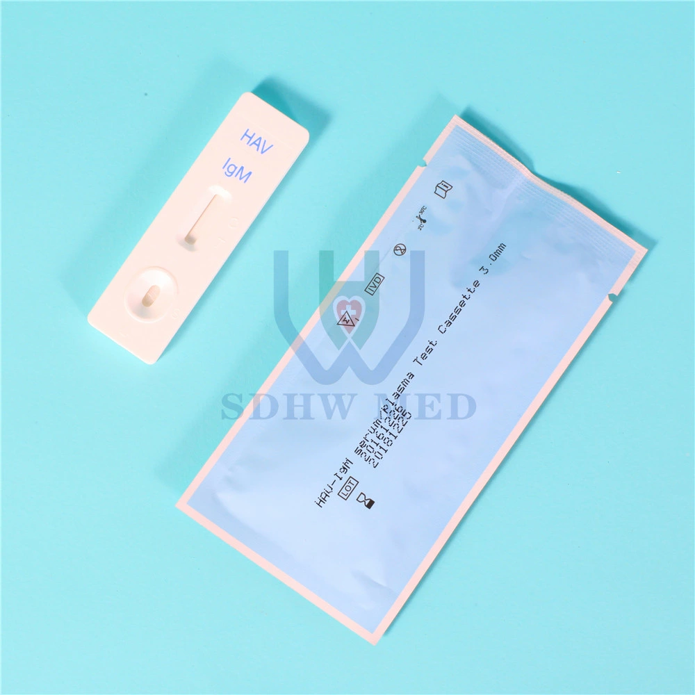 Diagnóstico de HAV (Medical One Step HAV Hepatitis B Test Strip HAV) para diagnóstico de HAV Kits de teste rápido Teste rápido do Hepatitis Antigen Blood Group