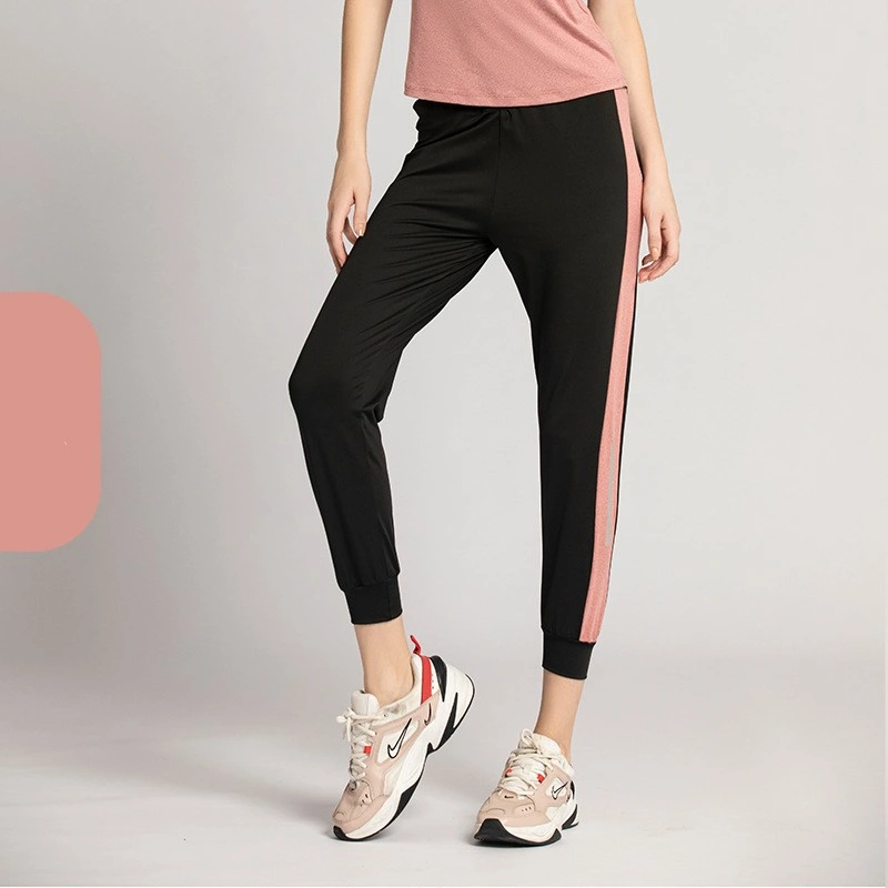 Women's Summer Side Reflective Strip Running Fitness Yoga Trousers