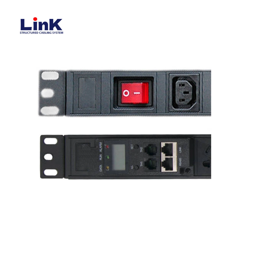 1u Rack Mount PDU Power Strip Switch Control, Independent Switch with Indicator Light