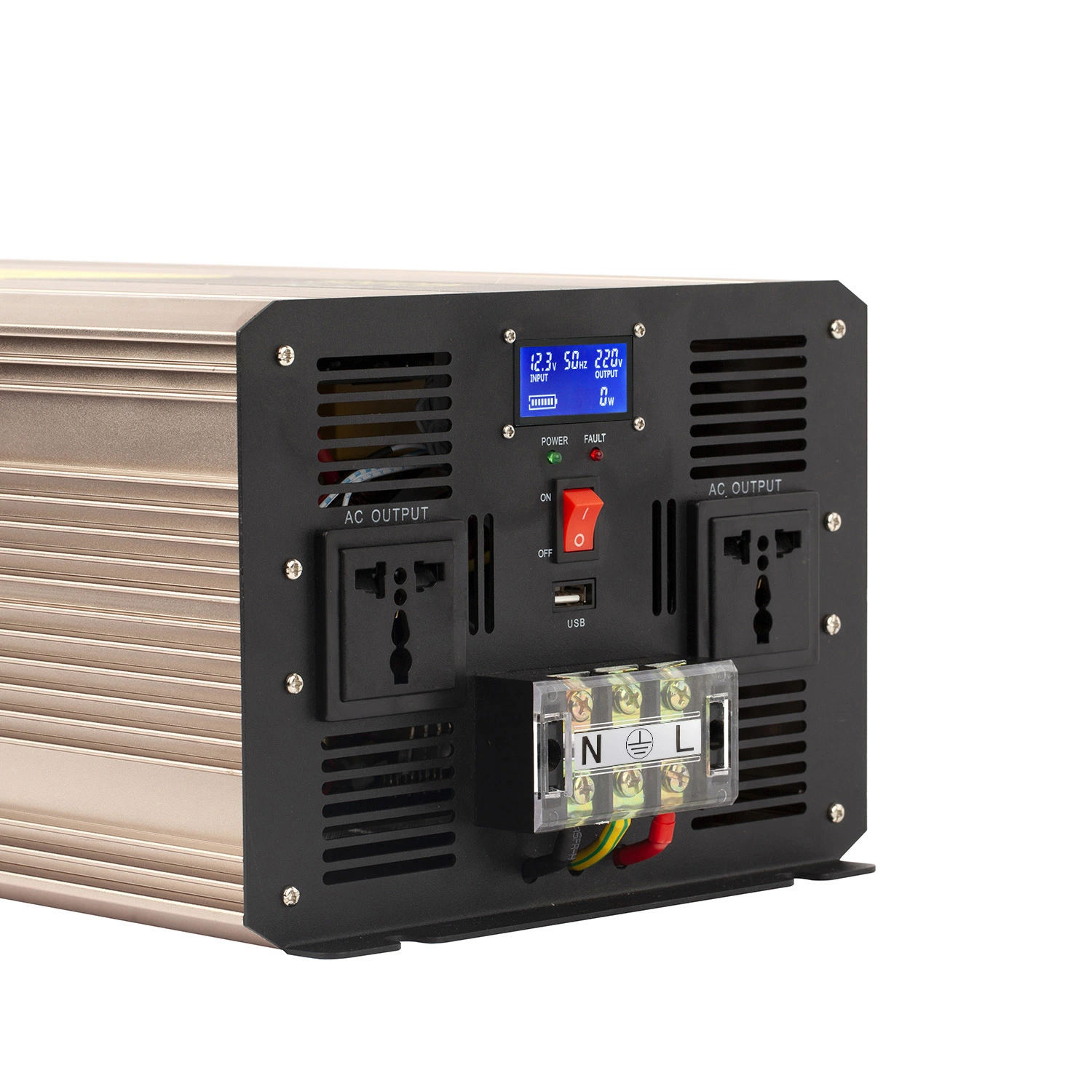 Ce RoHS FCC Approved 6000W Pure Sine Wave Power Inverter for Home Office