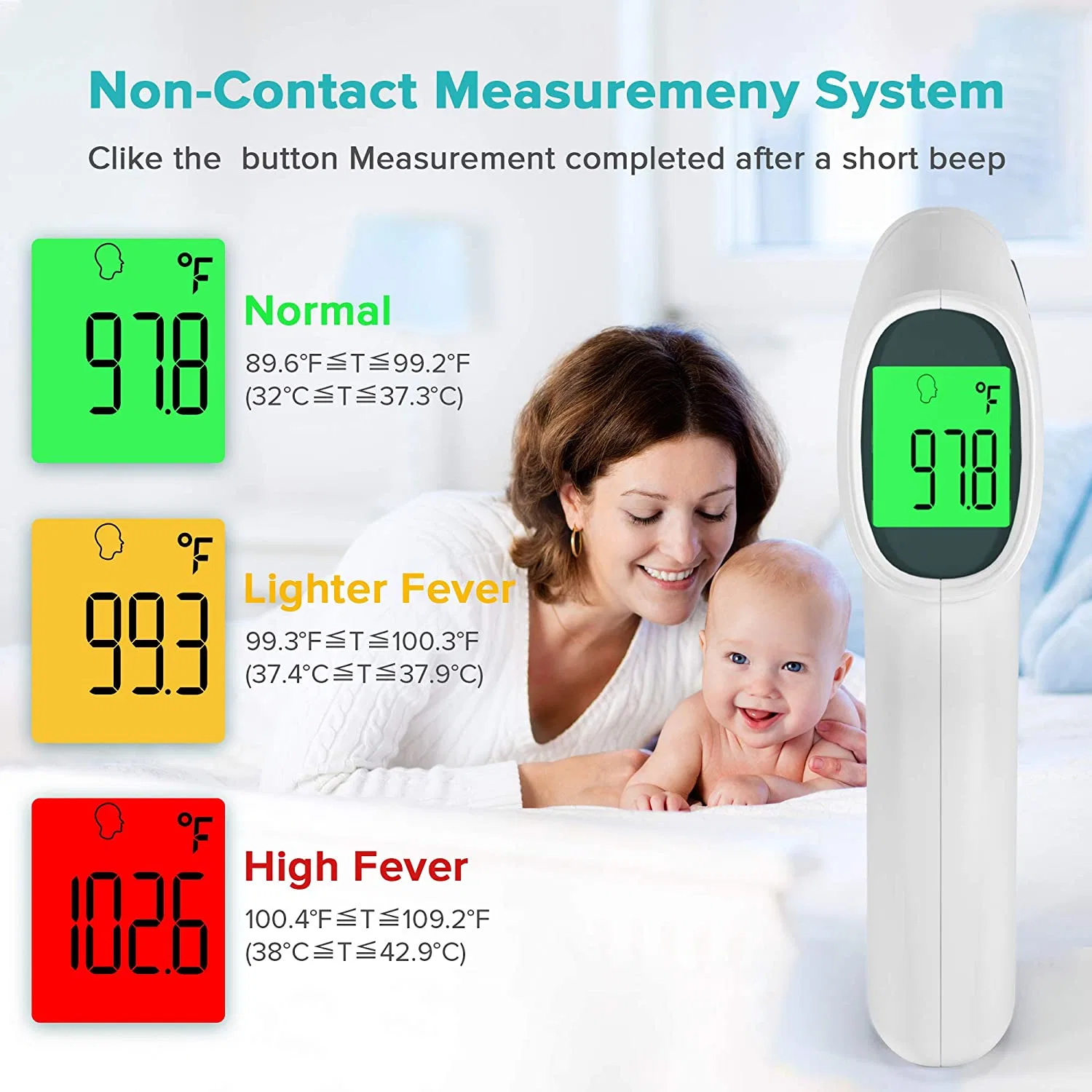 OEM/ODM High Quality Adult Medical Thermometers Digital Non Contact