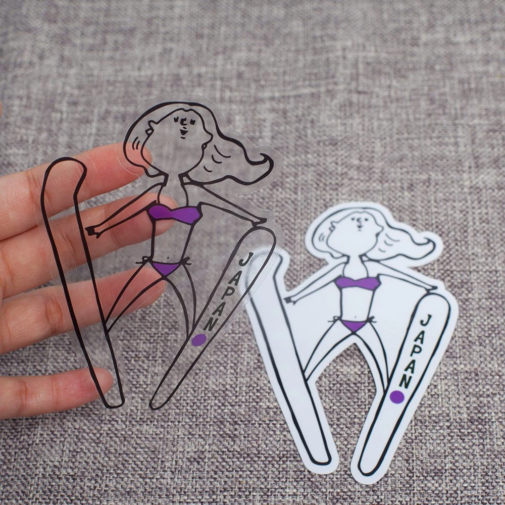 Self Adhesive Cute Anime Custom Transparent Bikini Liner Stickers