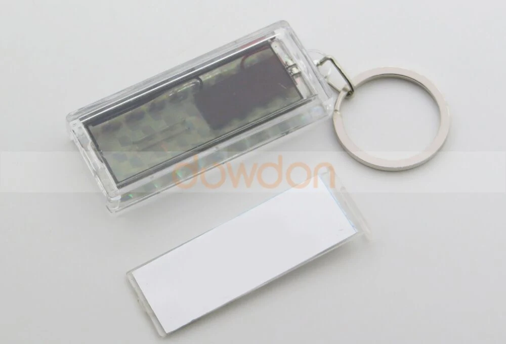 Solar Powered Key Holder Key Ring with Blinking Flash LCD