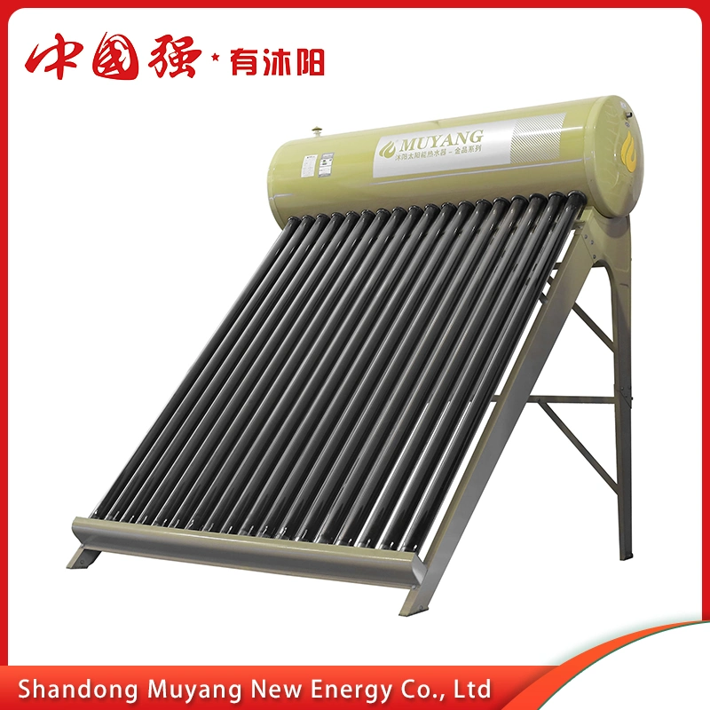 Compact Nonpressure Vacuum Tube Solar Water Heater with Assistant Tank